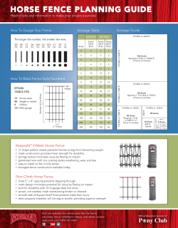 horse fence planning guide