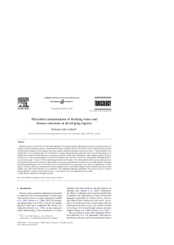 Microbial contamination of drinking water and disease outcomes in