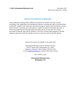 Economic Development and Poverty Reduction Strategy