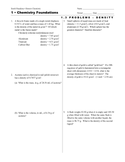 1 &bull; Chemistry Foundations