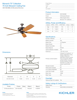 Monarch 70" Collection 70 Inch Monarch Ceiling Fan