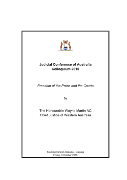 Freedom of the Press and the Courts