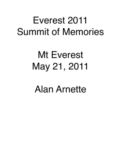 Everest 2011 Report