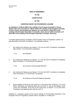 to read - European Union for Progressive Judaism