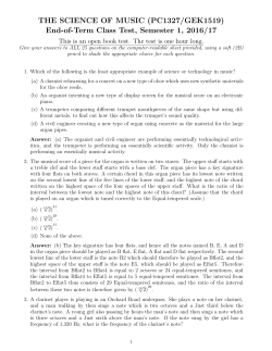 THE SCIENCE OF MUSIC (PC1327/GEK1519)