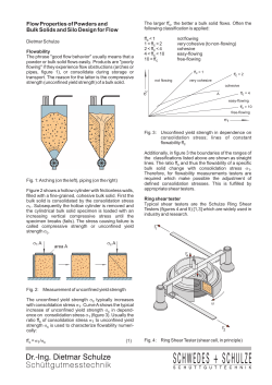 Flow Properties of Powders and Bulk Solids and Silo Design for Flow