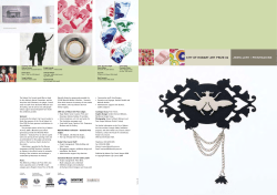 CITY OF HOBART ART PRIZE 06 JEWELLERY / PRINTMAKING