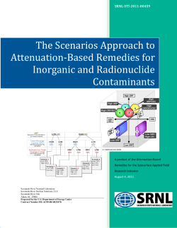 The Scenarios Approach to Attenuation-Based Remedies - CLU-IN
