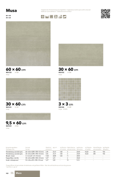 30 &times; 60cm 9,5 &times; 60cm 3 &times; 3cm 60 &times; 60cm 30 &times; 60cm Musa