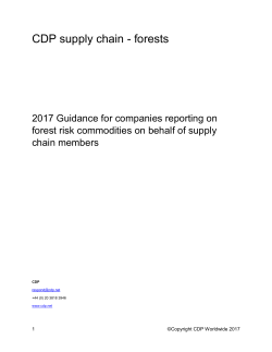 CDP supply chain - forests