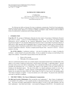 Mathematics Thrillerium - Technomathematics Research Foundation.