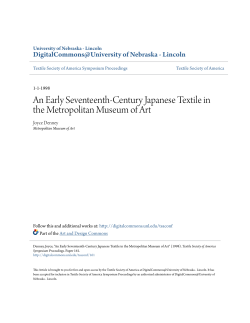 An Early Seventeenth-Century Japanese Textile in the Metropolitan