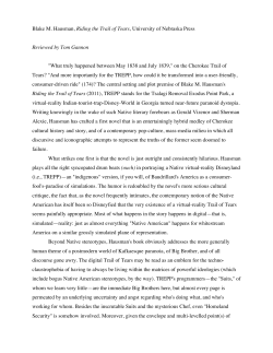 Blake M. Hausman, Riding the Trail of Tears, University of Nebraska