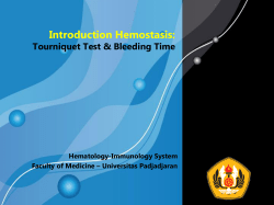 Hemostasis - Akademik Ciamik 2010