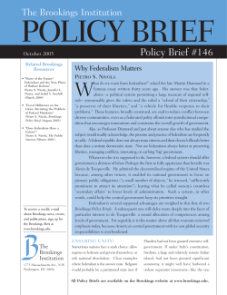 Policy Brief #146 - Brookings Institution