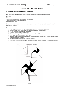 ENERGY-RELATED ACTIVITIES 1. WIND POWER