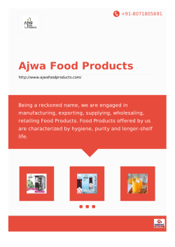 other products - Ajwa Food Products