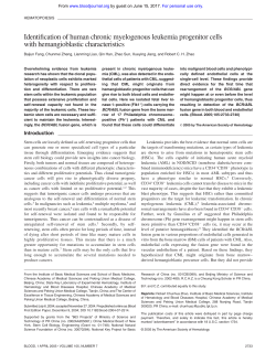 Identification of human chronic myelogenous