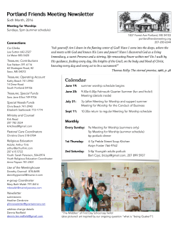 16 06 6th month - Portland Friends Meeting