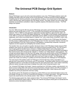 The Universal PCB Design Grid System