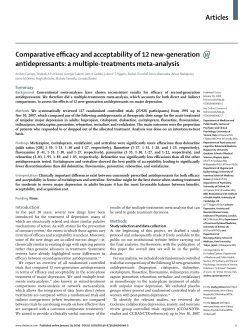 Comparative efficacy and acceptability of 12 new