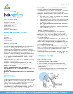 HairConfirm Product Insert