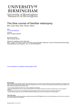 The time course of familiar metonymy