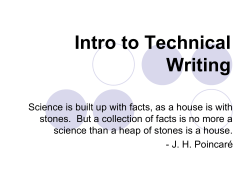 Technical Writing Basics