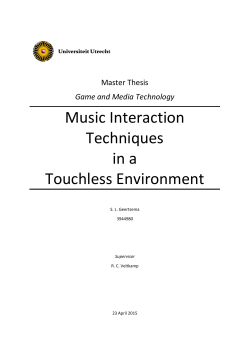 Music Interaction Techniques in a Touchless Environment