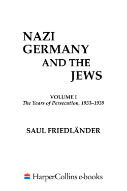 Nazi Germany and the Jews