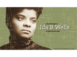 A People`s Biography of Ida B. Wells