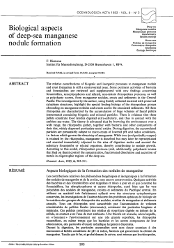 Biological aspects of deep-sea manganese nodule