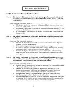 Earth and Space Science