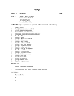 Sandwiches TIME: TOPICS