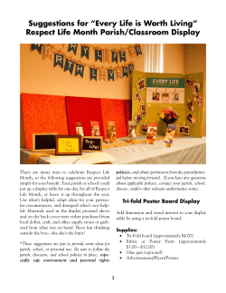 Every Life is Worth Living - United States Conference of Catholic