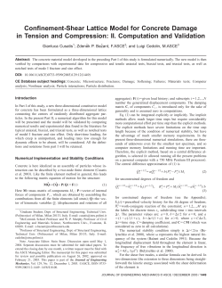 Confinement-Shear Lattice Model for Concrete Damage in Tension