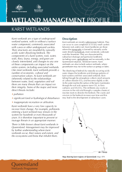 Karst wetlands