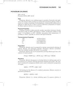 POTASSIUM CHLORATE 745