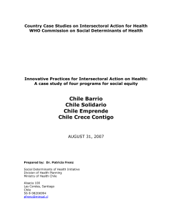 Innovative Practices for Intersectoral Action on Health
