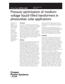 Pressure Optimization of Medium-Voltage Liquid