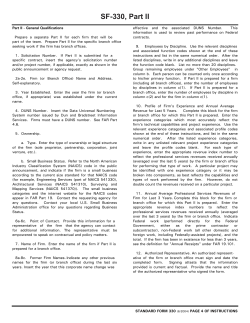 SF-330, Part II