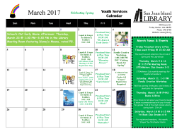 March Youth Services Events
