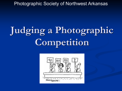 Judging a Photographic Competition