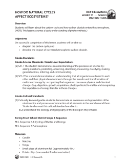 how do natural cycles affect ecosystems?