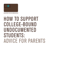 How to Support College-Bound Undocumented Students