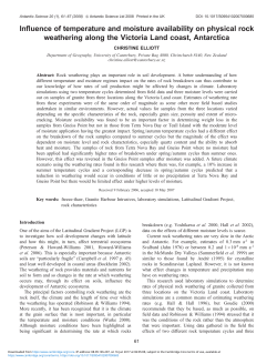 Influence of temperature and moisture availability
