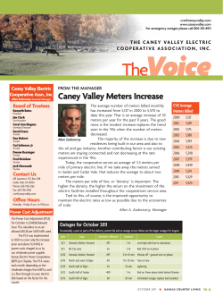 Caney Valley Meters increase