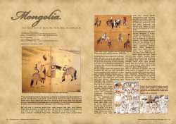 The tradition of hunting with bird in mongolia