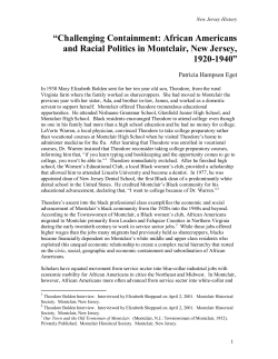 “Challenging Dependency: African Americans and Racial Politics in