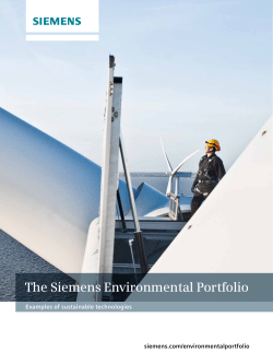 The Siemens Environmental Portfolio